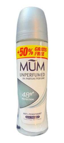 Desodorante Mum Unperfumed (sin Perfume) 75ml (importado)