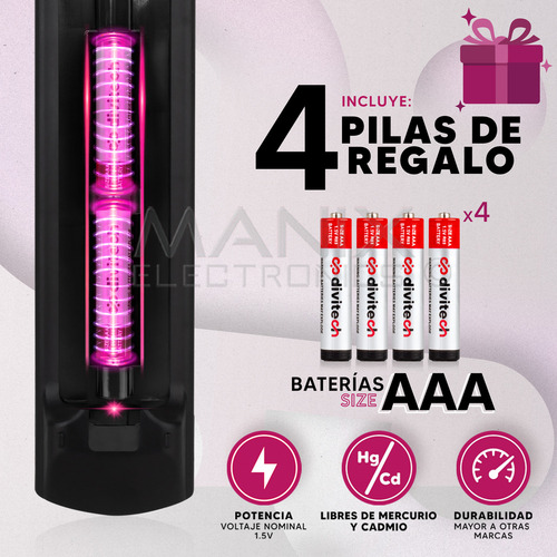 Control Remoto Compatible Con Pantalla Smarttv Panasonic Netflix Rc1008 Y N2qayb 000779 Incluye 4 Pilas Divitech® Aaa
