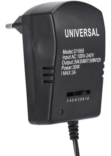 Cargador Universal Regulable 30w 3v A 12v Puntas Removibles