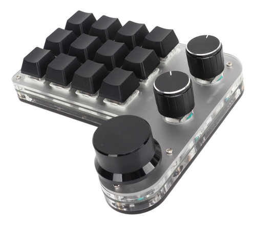 Teclado Programable Con 3 Botones Rgb Y 12 Teclas Bluetooth