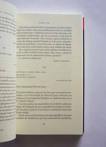 Maria Rosa Lida Y Yakov Malkiel - Amor Y Filologia (Usado)