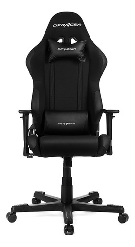 Cadeira de escritório DXRacer OH/RW01 gamer ergonômica  preta com estofado de tecido