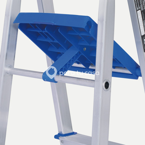 Escalera 6 Escalones Aluminio 1.30 Mts Mor Ct