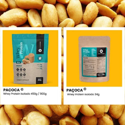 Whey Protein Isolado Paçoca 34g Kit C/ 5 Un Housewhey