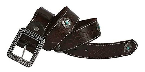 Correa Cinturón Hombre - Punk Rock Star Belts Metal Silver F