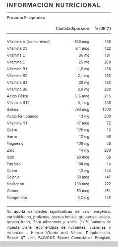 Imagen 2 de 2 de Multivitaminico Sylab 60 Cápsulas