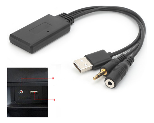 Cable De Audio Bluetooth Y Adaptador Auxiliar