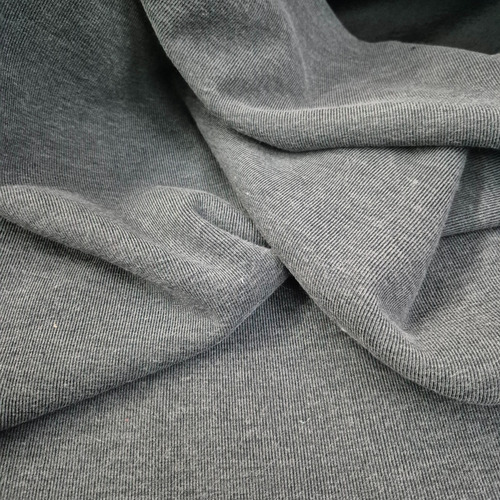 Tela Por Metro Darlon Vintage Con Corderito 1.55m De Ancho Gris Oscuro