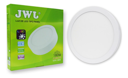 Lampara De Sobreponer Redonda 18w Luz Cálida 10 Piezas Jwj