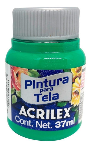 Pintura Acrilex Para Tela X 37 Ml X Unidad Color 512 Verde Veronese