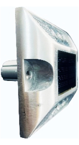 Vialeta Solar Perno 3led X Cara. 2 Caras, Aluminio 2pz