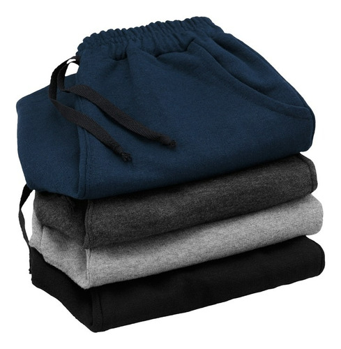 Kit 4 Bermudas Moletom Infantil Menino Com Bolso 4/6/8/10/12