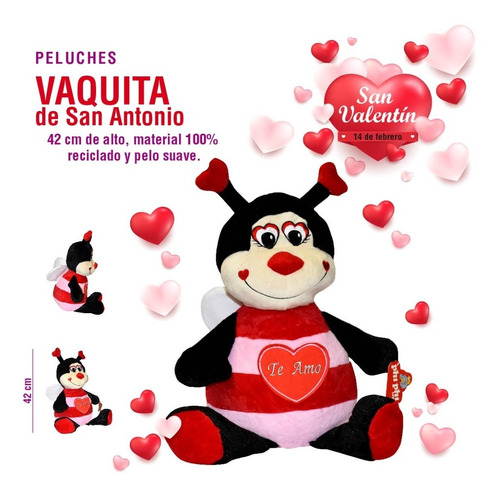 Hermoso Peluche Vaquita De San Antonio, 42 Cm -  10297