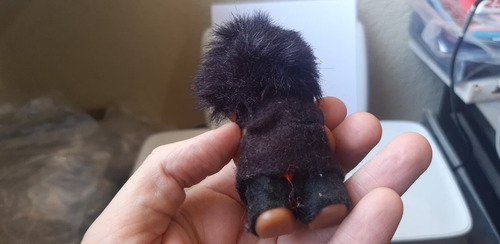 1985 Dam Baby Troll Black Hair Tux 9 Cms (Usado)