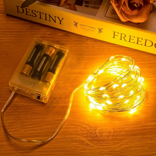 Luces De Hadas Que Funcionan Con Pilas, 1 Paquete De 50 Mini