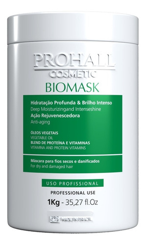 Prohall Biomask 1kg Máscara Hidratante Efeito Teia