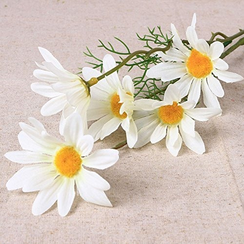 Artfen 10pcs Flores De Margarita Artificial Arreglos Florale