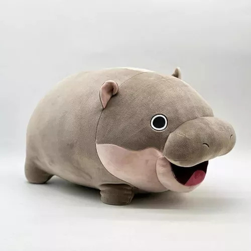 /hippo Moo Deng, Pelúcia, 22 Cm, Fofa E Macia