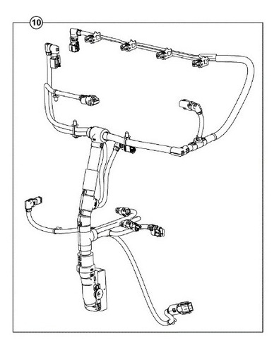 Chicote Elétrico Motor Js200 Jcb 320/a9998  320/09727