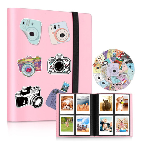 160 Pockets Photo Album With Colorful Stickers For Mini