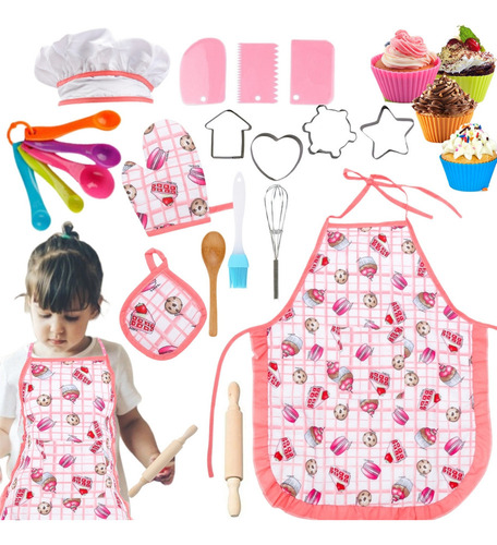 Set De Juguete De Cocina Para Niños, Disfraz De Chef
