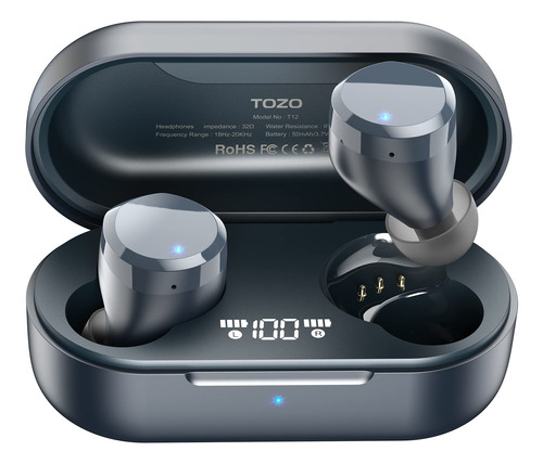 Tozo T12 Wireless Earbuds Auriculares Blue B08ft95lk2_170424