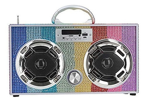 Wireless Express - Mini Boombox Con Altavoces Led -altavoz B