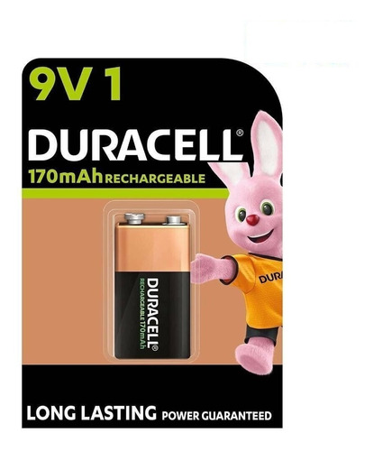 Bateria Duracell 9v 170mah Ultra Recarregável