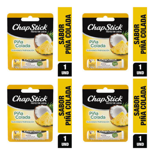 4 Chapstick Piña Colada X4g 