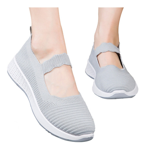 Zapatos De Mujer Cuñas Slip On Zapatillas Para Caminar Mocas