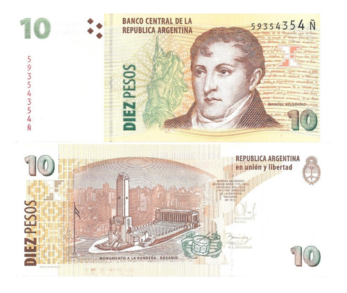 Bottero 3442 - Billete De 10 Pesos Convertibles 2014 - S/c