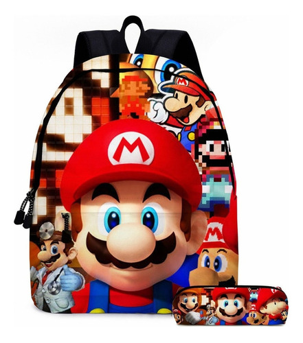 Nuevas Mochilas Escolares De Super Mario Bros, Mochila Escol