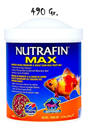 Nutrafin Max Mixtura Granulo Realzador Color Goldfish 490 Gr