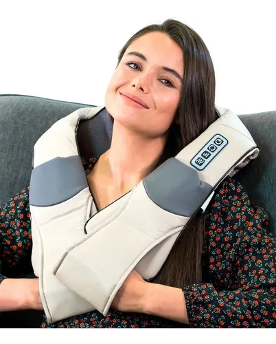 Masajeador caliber cervical lumbar calor 8 rodillos premium sale