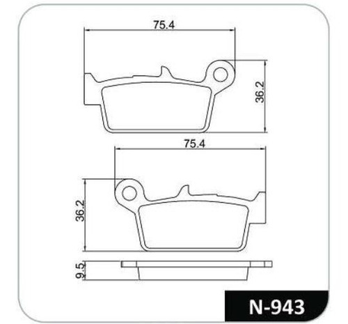 Pastilla Moto Honda Nx 4 Falcon 400 99-08 Cobreq N-943