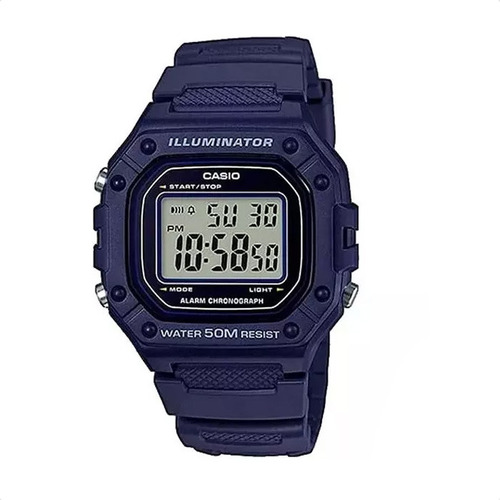 Reloj Casio Digital W218h Alarma Calendario Cronometro