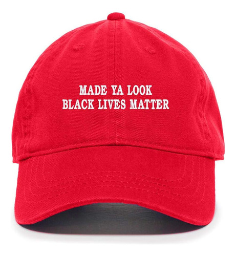 Tech Made Ya Look Black Lives Matter Gorra De Béisbol Bordad