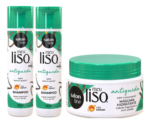 Salon Line Meu Liso Jaborandi Kit Shampoo + Cond + Mascara
