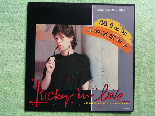 Eam Lp Vinilo Maxi Single Mick Jagger Lucky In Love 1985 