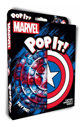 Pop It Marvel Modelo Escudo Capitan America Juego Sensorial