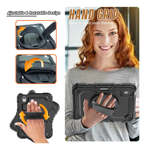 Funda Para iPad Mini 7 (a17 Pro) 2024/ Mini 6 2021 8.3 Rudo