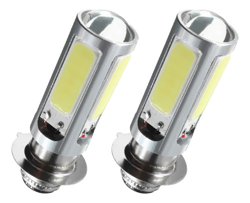 2 Bombillas Led Cob Blancas Para Faros Delanteros Para Moto/