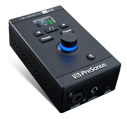 Interface de podcast de streaming de áudio Presonus Revelator Io44, cor USB, preto