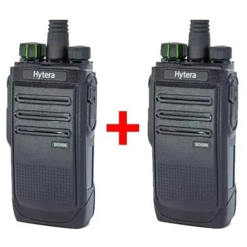 Kit 2 Rádios Comunicador Hytera Bd 506 - Uhf - Com Nf
