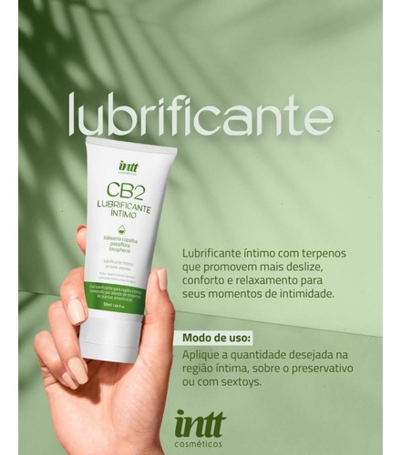 Lubrificante Intimo Com Cariofileno E Humuleno Gel Cb2 Intt