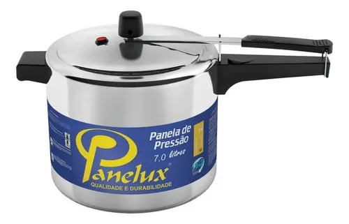 Panela De Pressão 1036 Alumínio Polido - 7 L Panelux