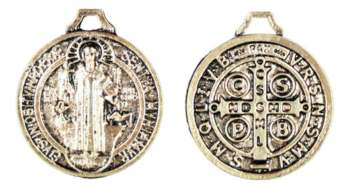 Medalla De San Benito D Metal Paquete De 30pz
