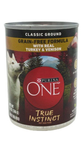 Purina One Alimento Libre De Granos 368gr Pavo/venado 6pz 