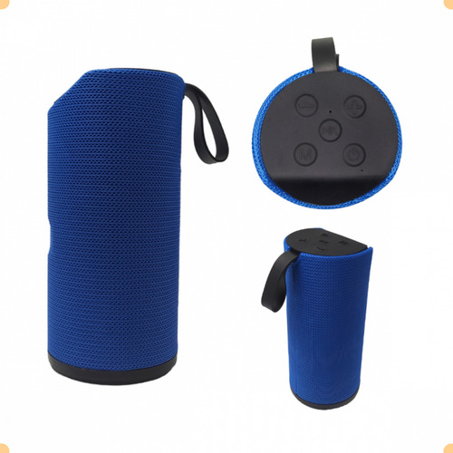 Mini altavoz Bluetooth con tarjeta SD amplificada, unidad flash, color azul