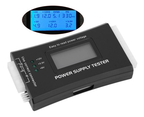 Tester Para Fuentes Atx, Mini Atx, Sata, Molex, 4p, 6p, 8p